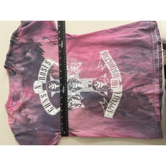 Guns & And Roses Vintage Tee Sz Women Small Purple Tie Die Band Tee Graphic Tee - Picture 6 of 6